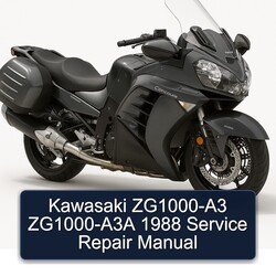 1988 Kawasaki Concours Models Zg1000-a3 Zg1000-a3a Service Repair Workshop Manual PDF