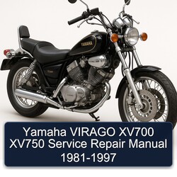 1981-1997 Yamaha Virago XV700 XV750 Service Repair Workshop Manual PDF
