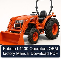 Kubota L4400 Operators Service Repair Workshop Manual PDF