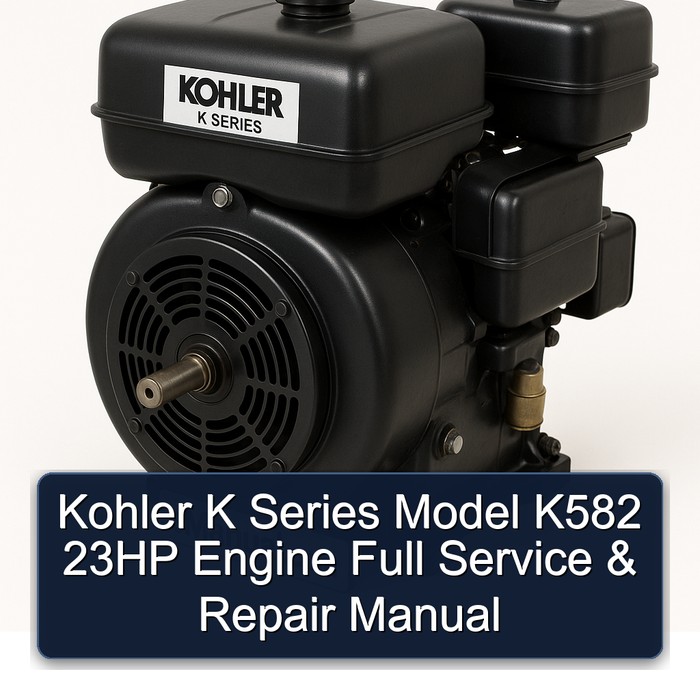 Kohler K Series Model K582 23HP Engine Service Repair Workshop Manual PDF