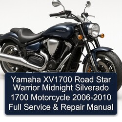 2006-2010 Yamaha Warrior XV1700 Road Star Midnight Silverado 1700 Motorcycle Service Repair Workshop Manual PDF