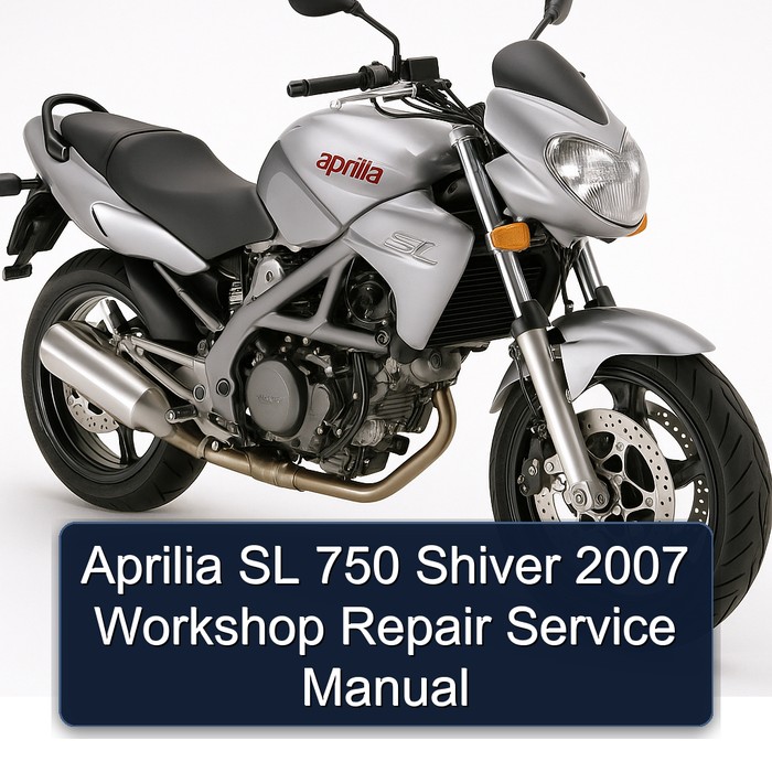 2007 Aprilia Shiver SL 750 Service Repair Workshop Manual PDF