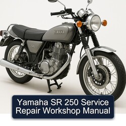 Yamaha SR Models 250 Service Repair Workshop Manual PDF