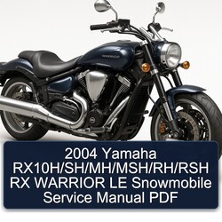 2004 Yamaha Rx10h/sh/mh/msh/rh/rsh RX Warrior LE Snowmobile Service Repair Workshop Manual PDF