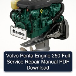 Volvo Penta Engine 250 Service Repair Workshop Manual PDF