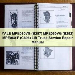 Yale MPE080VG (B287) MPE060VG (B292) Mpe060-f (C896) Lift Truck Service Repair Workshop Manual PDF