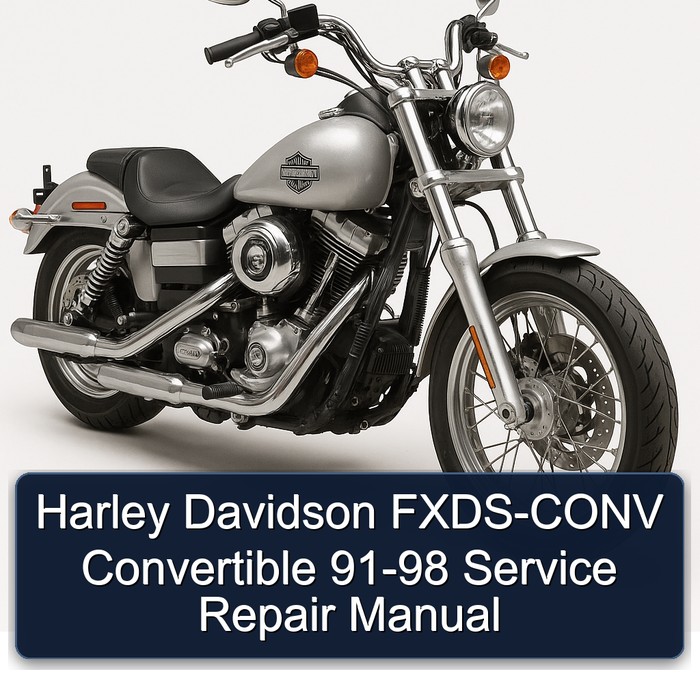 1991-1998 Harley Davidson FXDS-CONV Convertible Service Repair Workshop Manual PDF