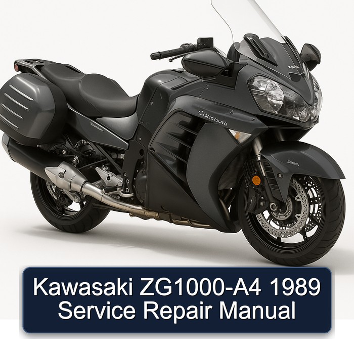 1989 Kawasaki Concours Models Zg1000-a4 Service Repair Workshop Manual PDF