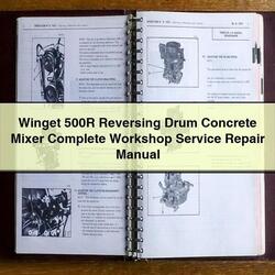 Winget 500R Reversing Drum Concrete Mixer Service Repair Workshop Manual PDF