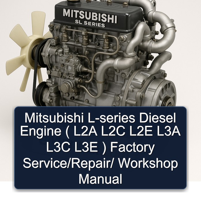 Mitsubishi SL Series S 3 L 4 L-series Diesel Engine ( L2A L2C L2E L3A L3C L3E ) / Service Repair Workshop Manual PDF