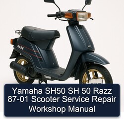 Yamaha 87-01 Razz SH50 Sh 50 Scooter Service Repair Workshop Manual PDF