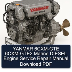 Yanmar 6CXM-GTE 6CXM-GTE2 Marine Diesel Engine Service Repair Workshop Manual PDF