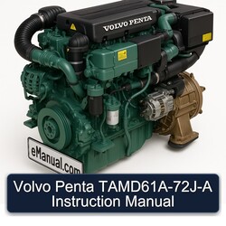Volvo Penta Tamd61a-72j- Instruction Service Repair Workshop Manual PDF