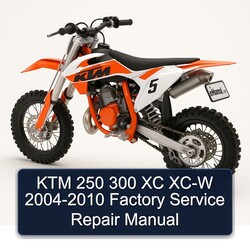 2004-2010 KTM 250 300 XC XC-W Service Repair Workshop Manual PDF