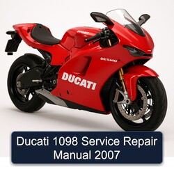 2007 Ducati 1098 Service Repair Workshop Manual PDF