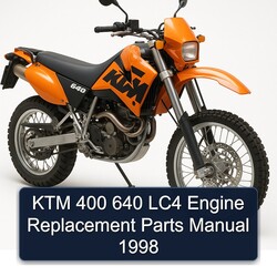 1998 KTM 400 640 LC4 Engine Replacement Parts Catalog PDF