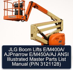 JLG Boom Lifts E/m400a/ Ajpnarrow E/m450a/aj Ansi Illustrated Master (p/n 3121128) Parts Catalog PDF