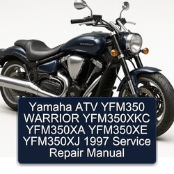 1997 Yamaha Warrior ATV YFM350 YFM350XKC YFM350XA YFM350XE YFM350XJ Service Repair Workshop Manual PDF