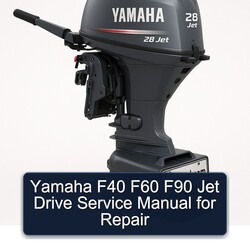 Yamaha F40 F60 F90 Jet Drive Service Repair Workshop Manual PDF
