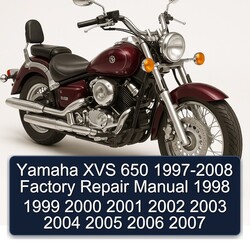 1997-2008 Yamaha XVS Models 650 Service Repair Workshop Manual PDF