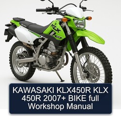 2007 Kawasaki KLX Series KLX450R 450R Bike Service Repair Workshop Manual PDF