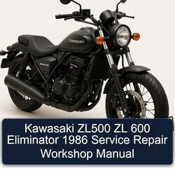 1986 Kawasaki Eliminator ZL500 ZL 600 Service Repair Workshop Manual PDF