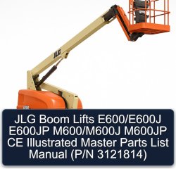 JLG Boom Lifts E600/e600j E600JP M600/m600j M600JP CE Illustrated Master (p/n 3121814) Parts Catalog PDF