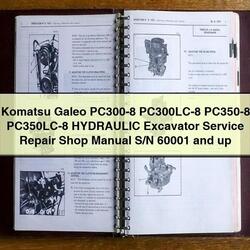 Komatsu Galeo PC300-8 Pc300lc-8 PC350-8 Pc350lc-8 Hydraulic Excavator Shop S/n 60001 Up Service Repair Workshop Manual PDF