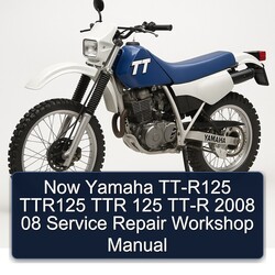  Now Yamaha TT-R125 TTR125 TTR 125 TT-R 2008 08 Service Repair Workshop Manual