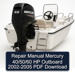 2002-2005 Mercury 40/50/60 HP Outboard Service Repair Workshop Manual PDF