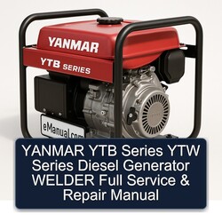 Yanmar YTB Series YTW Diesel Generator Welder Service Repair Workshop Manual PDF