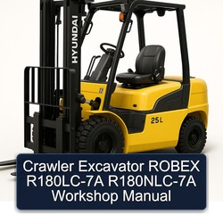 Crawler Excavator Robex R180lc-7a R180nlc-7a Service Repair Workshop Manual PDF