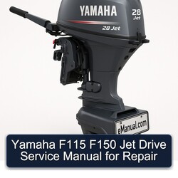 Yamaha F115 F150 Jet Drive Service Repair Workshop Manual PDF