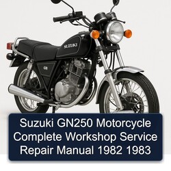 1982-1983 Suzuki GN Series GN250 Motorcycle Service Repair Workshop Manual PDF