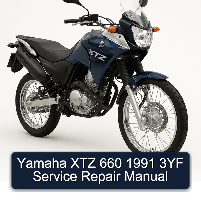 1991 Yamaha XTZ Models 660 3YF Service Repair Workshop Manual PDF