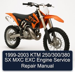1999-2003 KTM 250 /300/380 SX MXC EXC Engine Service Repair Workshop Manual PDF
