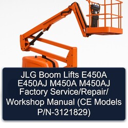 JLG Boom Lifts E450A E450AJ M450A M450AJ / (ce Models P/n-3121829) Service Repair Workshop Manual PDF