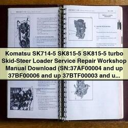Komatsu SK714-5 SK815-5 SKID-STEER Loader Service Repair Workshop Manual PDF