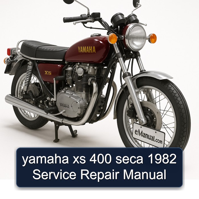 1982 Yamaha XS Models 400 Seca Service Repair Workshop Manual PDF