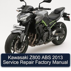 2013 Kawasaki Z Series Z800 ABS Service Repair Workshop Manual PDF