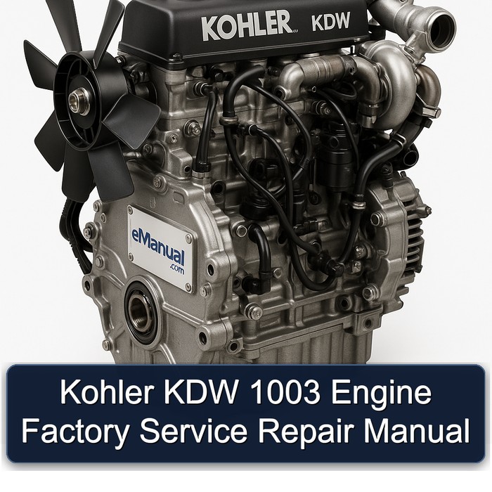 Kohler KDW Models 1003 Engine Service Repair Workshop Manual PDF