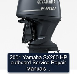 2001 Yamaha SX200 HP Outboard Manuals Service Repair Workshop Manual PDF
