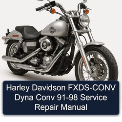 Harley 91-98 Davidson Model 125 FXDS-CONV Dyna Conv Service Repair Workshop Manual PDF