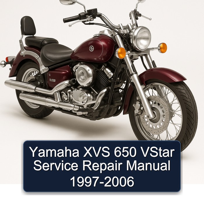 1997-2006 Yamaha XVS Models 650 Vstar Service Repair Workshop Manual PDF