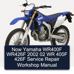 2002 Yamaha WR Models Now WR400F WR426F 02 400F 426F Service Repair Workshop Manual PDF
