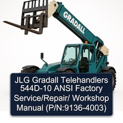 JLG Gradall Telehandlers 544D-10 Ansi / (p/n:9136-4003) Service Repair Workshop Manual PDF