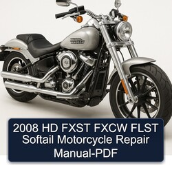 2008 Harley Davidson Softail HD Fxst Fxcw Flst Motorcycle Service Repair Workshop Manual PDF