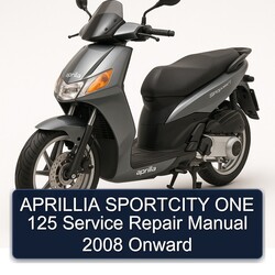 2008 Aprilia Sportcity Aprillia ONE 125 Onward Service Repair Workshop Manual PDF