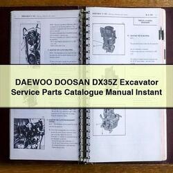 Daewoo Doosan DX35Z Excavator Parts Catalog PDF
