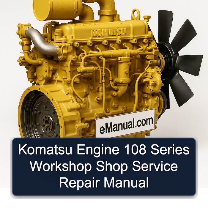 Komatsu 108 Engine Series Shop Service Repair Workshop Manual PDF